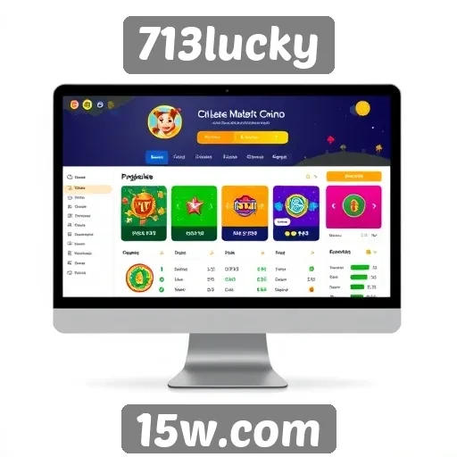 Navegação e interface do 713lucky para usuários