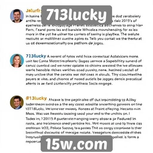 Usuários relatam experiências no 713lucky